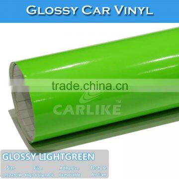 Glossy Peak Green Car Color Changing Car Wrapping Stickers Vinyl