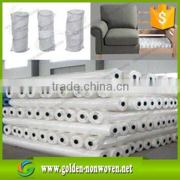 golden 100%pp spunbond non woven fabric sofa cover