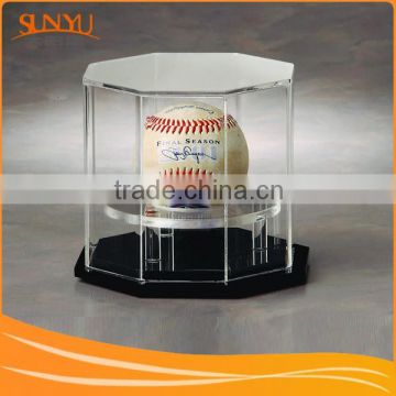 16experience for product Fashion Acrylic Baseball Display storage Box with different design