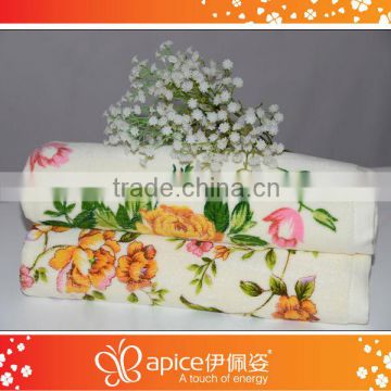 100 cotton bath towel with flowers design