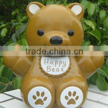 BEAR SHAPE MONEY POT 4ASST.