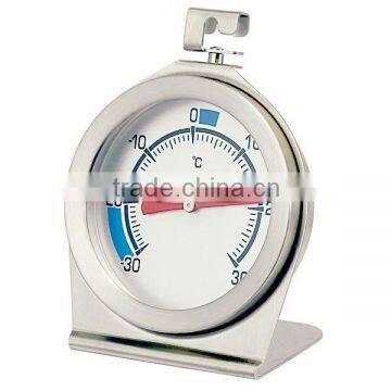 stainless steel Fridge Thermometer,Refrigerator Thermometer, Freezer Thermometer with Rotatable Hanger (Dish Washer Safe)