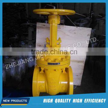 Yellow Color Carbon Steel 8 Inch API Gate Valve For Industrial Usage