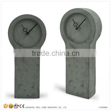 Garden Decor Cement Digital Table Clock for Desktop