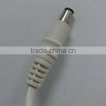 straight type white shell DC plug