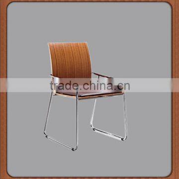 Chromed arm wooden seat chinese restaurant chairs