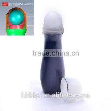 1.7oz or 50ml grey plastic roll-on bottle for antiperspirant