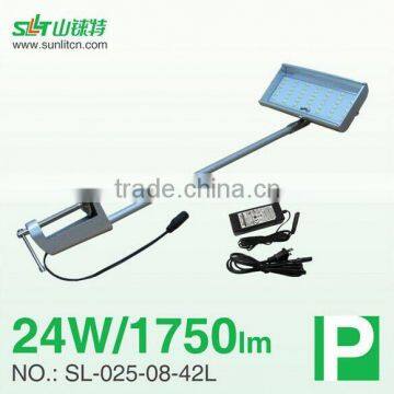 double arm street light pole LED trade show light, LED gooseneck light, LED spotlight 1600-1800Lm 24W DC18-24V.