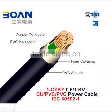 1-Cyky Power Cable 0.6/1Kv Cu PVC PVC IEC 60502-1