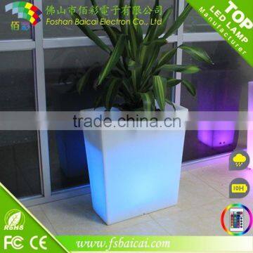 plastic light up led flower pots garden planters