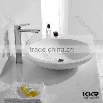 acrylic solid surface white stone counter top wash basin, table top basin                        
                                                Quality Choice