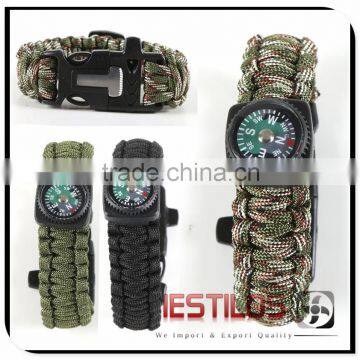 Paracord Survival Bracelet With Fire Starter Buckle And Compass                        
                                                Quality Choice
                                                    Most Popular