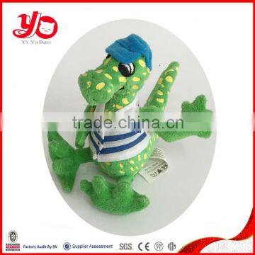 2015 Custom stuffed sinosaur plush toy, green dinosaur soft plush toy, mini plush dinosaur toy