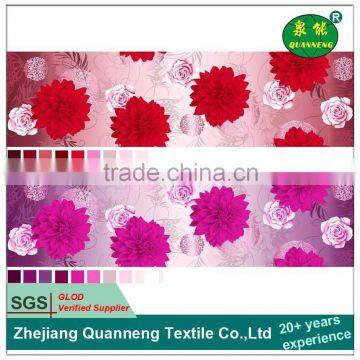 China manufacturer beautiful flower designs fabric painting