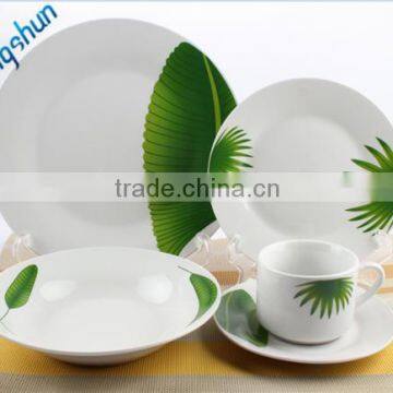 20 Pcs Ceramic Round Dinner Set With Plate Set Bowl Cup and Saucer photo-6