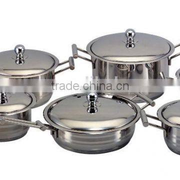 Steel Cooking Pot induction compatible with spiral bottom