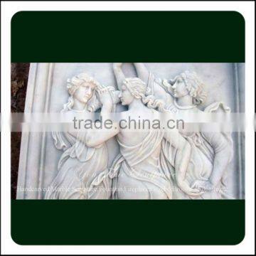 White Wall Carving Stone Relief