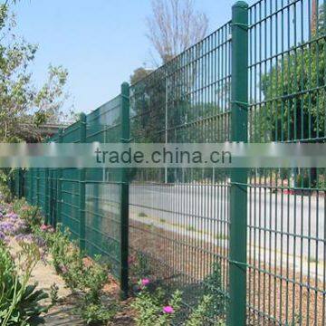 PVC coated twin wire welded mesh fence