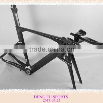 Dengfu nice design carbon time trial frame triathlon bicycle frame for sale FM087