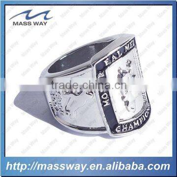 High Quality Copper Brass Cup Championship Diamond Lady Big Finger Ring photo-4