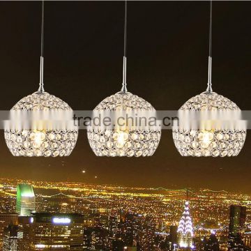 2015 New Arrival Jeveya Crystal Round Pendant Light 220V E27 Mordern Crystal Ceiling Light