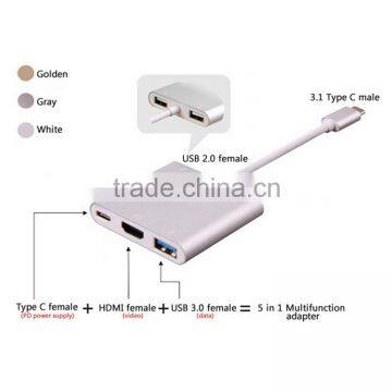 New USB C type C Multiport Converter USB 3.1 Type C Cable to 3.0 USB Adaptor Connector