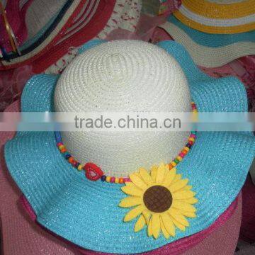 New product best quality children beach straw cap