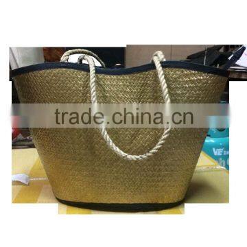 High quality Eco-friendly gold seagrass plant beach bag