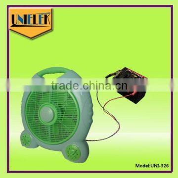 Off Grid System Powerws 16 Inch Solar Power Rechargeable Stand Water Mist Fan photo-6