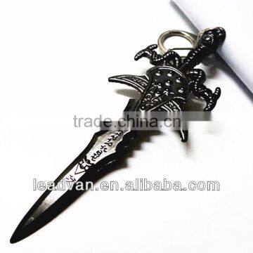 High Quality World Of Warcraft Keychain wholesale,Sword shaped metal keychain Souvenir