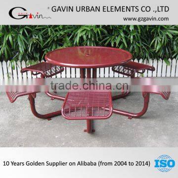 Gavin custom made outdoor metal table and chair for sale                        
                                                Quality Choice