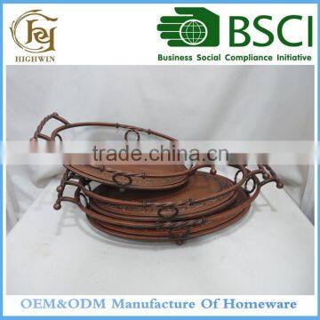 Metal Wire Plate and Tray For Home Decorations