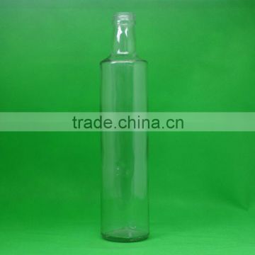 GLB500006 Argopackaging 500ml Flint Glass Bottle Round Clear Olive Oil Bottle