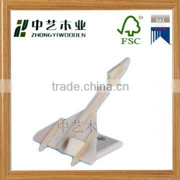OEM Eco-friendly Assembled Unfinished Pine Small Wooden Plane Toys photo-5