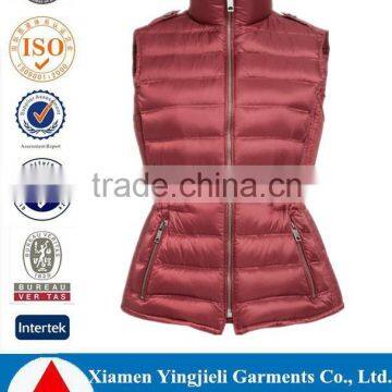 Hot Sale Woman Down Vest Jacket Wholesale For The Winter And Spring