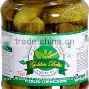 Pickled gherkins 720ml