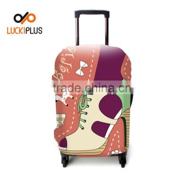 Luckiplus Fine Technology Luggage Cover Strecthy Spandex Polyester Trolley Case Cover