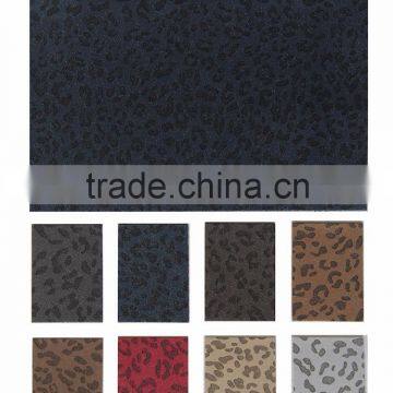 Fashionable PU Synthetic faux leopard skin print leather for bag, shoes, sofa, furniture, garment and etc