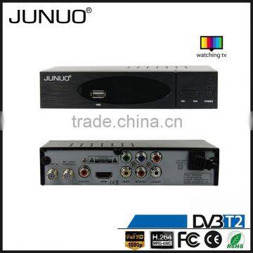 JUNUO china manufacture 2016 new OEM quality mstar 7t01 full HD mpeg4 France dvb t2 digital tv decoder set top box