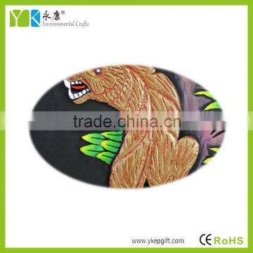 China Folk Art Hand Carved Brave Tiger Famous Animal Paintings for Living Room Decor photo-4