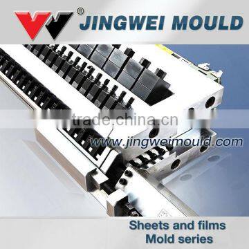 slot coating extrusion plate die useful in plastic