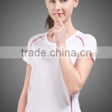 Wholesale 100 Polyester Cut and Sew T-shirt Custom for Women China Supplier photo-6
