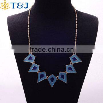 >>>New Arrival Design Charm Fashion Necklace Alloy Epoxy Chunky Diamonds Choker Necklace/