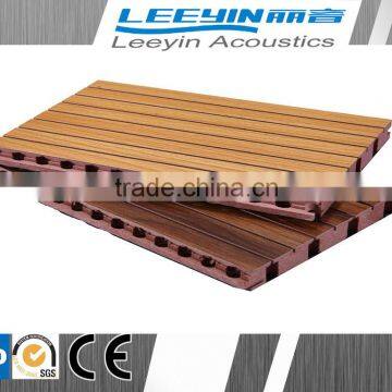 Cheap wood grain groove acoustic paneling for sale