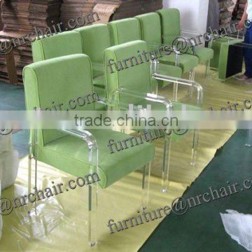 shanghai commercial furniture wholesale acrylic parlour lounge arm sofa