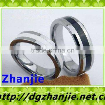 44005 fashion couple tungsten ring with ceramic