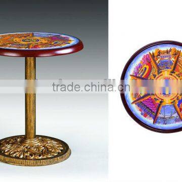 Wooden round coffee table (NH998)