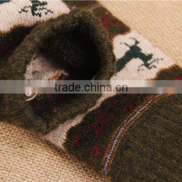 Hot Sale Warm Women Cosy Crew Sock Thermal Jacquard Sock photo-4