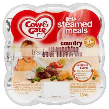 Cow&Gate baby food little steamed meal plates