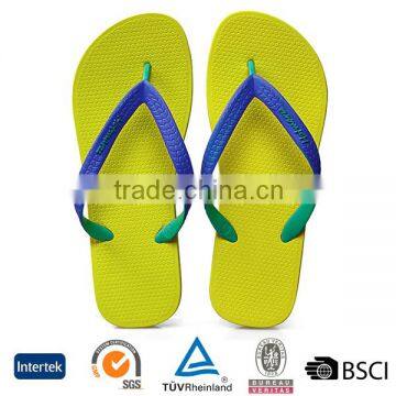 2016 Solid Color PVC Upper New Colorful Pattern Printed Sole Beach Wedding Casual Walking Flip Flops photo-2